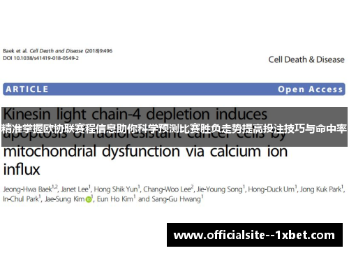精准掌握欧协联赛程信息助你科学预测比赛胜负走势提高投注技巧与命中率 精准掌握欧协联赛程信息助你科学预测比赛胜负走势提高投注技巧与命中率